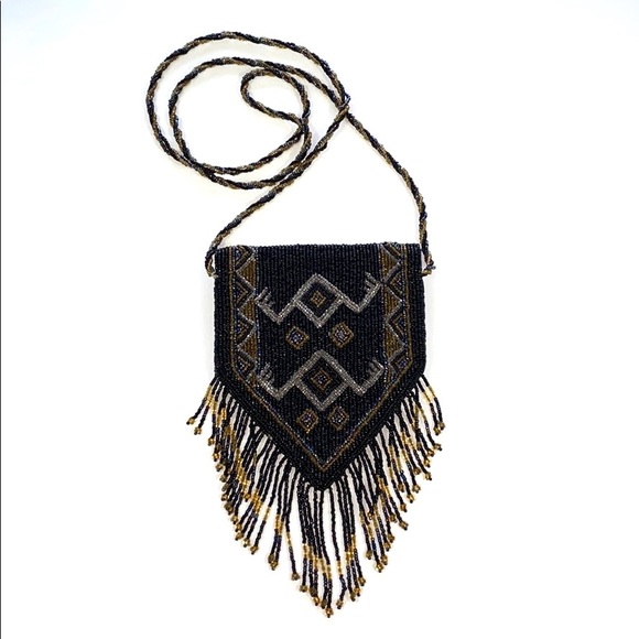 Handmade beaded mini purse 07119 - Picture 2 of 7